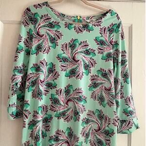 SUMMER SALE | Crown & Ivy Mint Green Paisley Dress – Size M